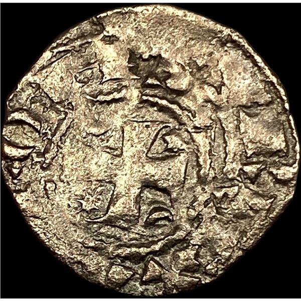 1248-1279 Portugal Alfonso III Silver Dinero NEARLY UNCIRCULATED