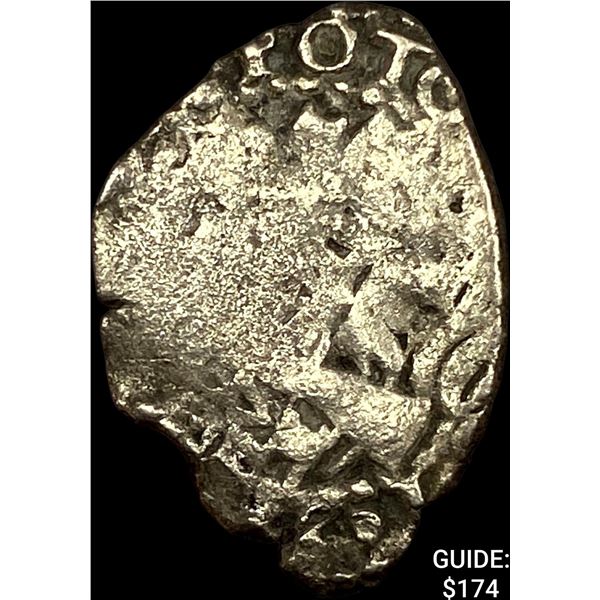 1500s-1600s Spanish Colonial Silver Cob NEARLY UNCIRCULATED