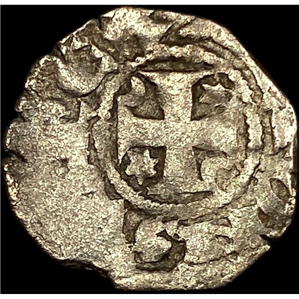 1248-1279 Portugal Alfonso III Silver Dinero NEARLY UNCIRCULATED