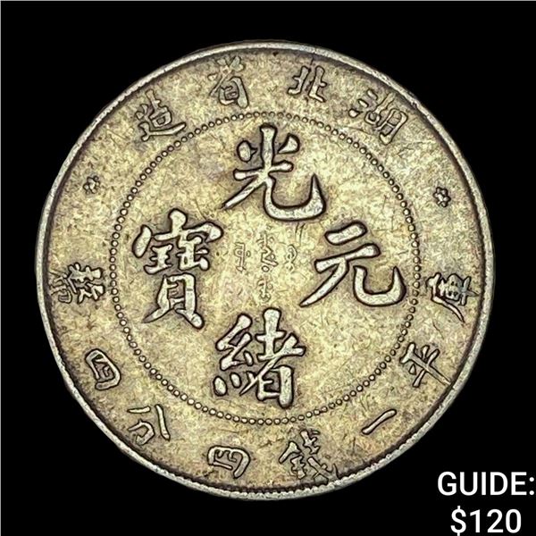 1895-1907 China Kuang-Hsu Emp Silver 20 Cents CHOICE AU