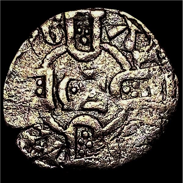 1248-1279 Portugal Alfonso III Silver Denero NEARLY UNCIRCULATED