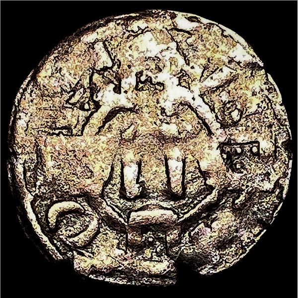 1248-1279 Portugal Alfonso III Silver Denero NEARLY UNCIRCULATED