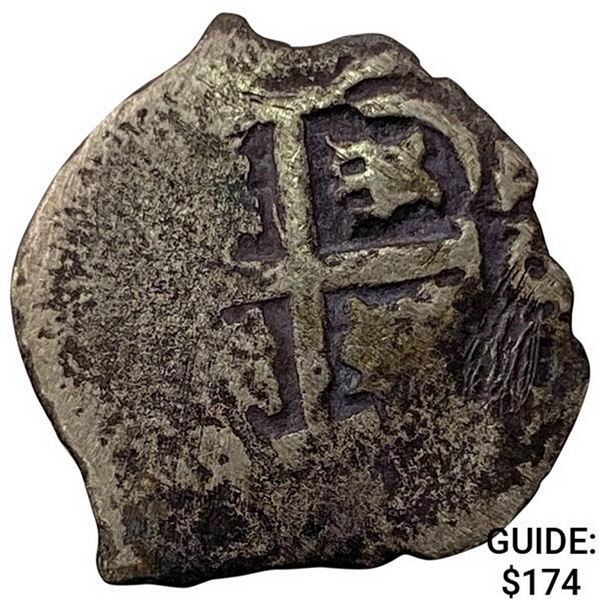 1500s-1600s Spanish Colonial Silver Cob NEARLY UNCIRCULATED