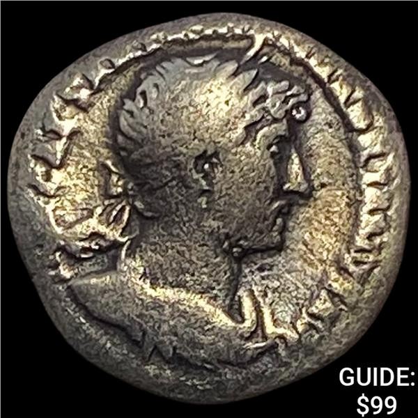 117-138 AD Roman Hadrian Silver Denarius NEARLY UNCIRCULATED