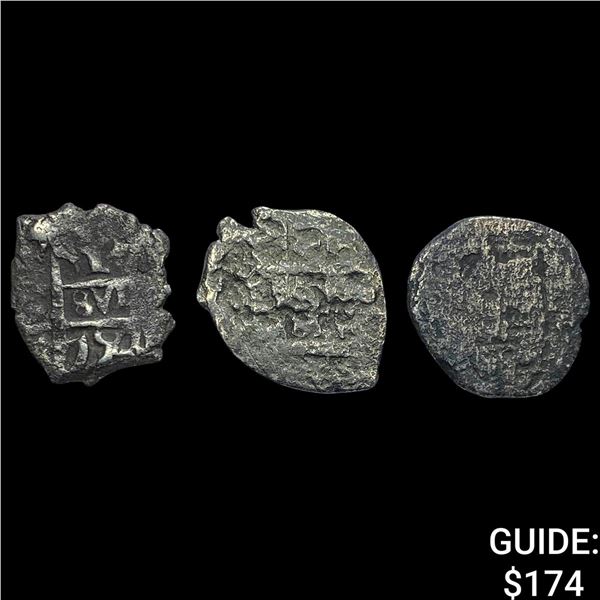 1500's-1600's Spanish Colonial Silver Cob NEARLY UNCIRCULATED