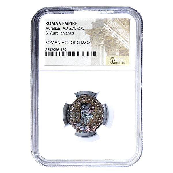 Roman Aurelian, AD 270-275 BI Dbl-Denarius NGC