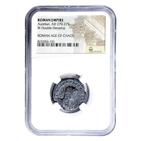 Roman Aurelian, AD 270-275 BI Dbl-Denarius NGC