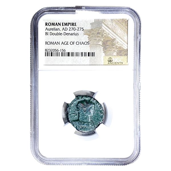 Roman Aurelian, AD 270-275 BI Dbl-Denarius NGC