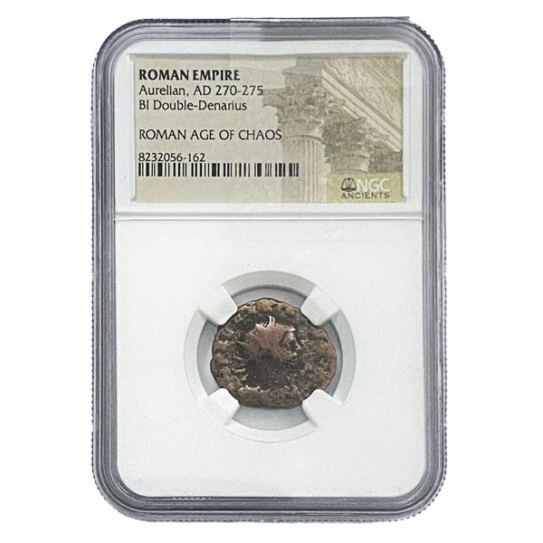 Roman Aurelian, AD 270-275 BI Dbl-Denarius NGC