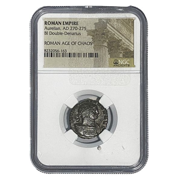 Roman Aurelian, AD 270-275 BI Dbl-Denarius NGC