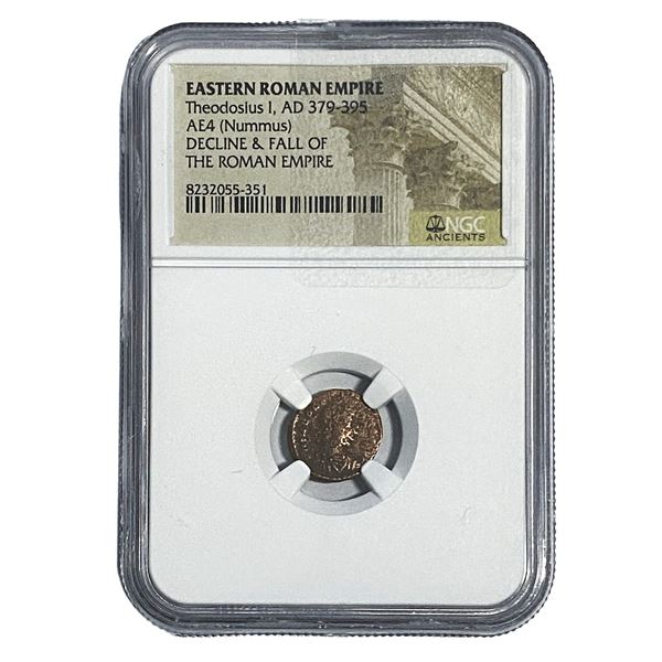 Eastern Roman Theodosius I, AD379-395 AE4(Nummus) NGC