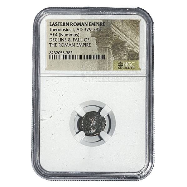 Eastern Roman Theodosius I, AD379-395 AE4(Nummus) NGC