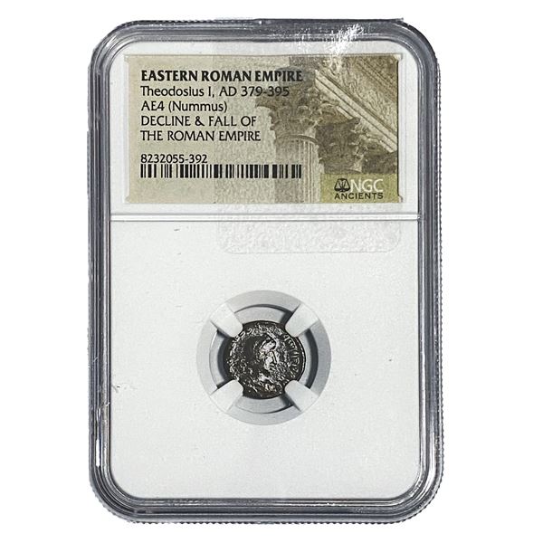 Eastern Roman Theodosius I, AD379-395 AE4(Nummus) NGC