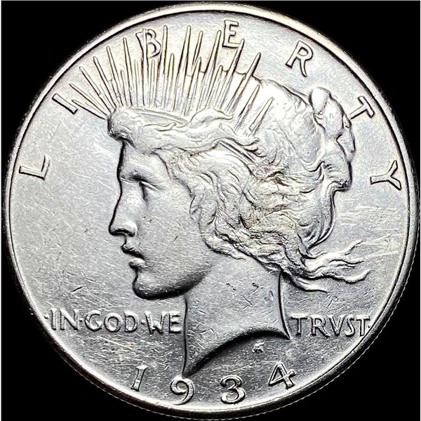 1934-S Peace Silver Dollar CLOSELY  UNCIRCULATED