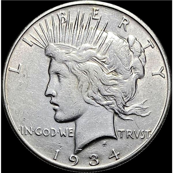 1934-S Silver Peace Dollar CLOSELY  UNCIRCULATED