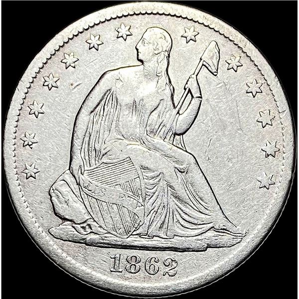 1862-S Silver Half Dollar NEARLY UNCIRCULATED