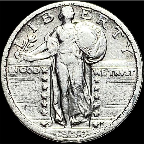 1920-S Standing Liberty Quarter NEARLY  UNCIRCULATED