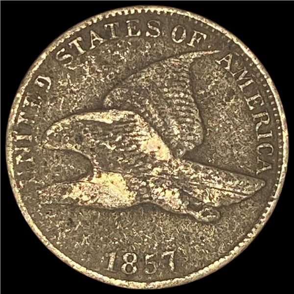 1857 Copper-Nickel Flying Eagle Cent LIGHTLY  CIRCULATED