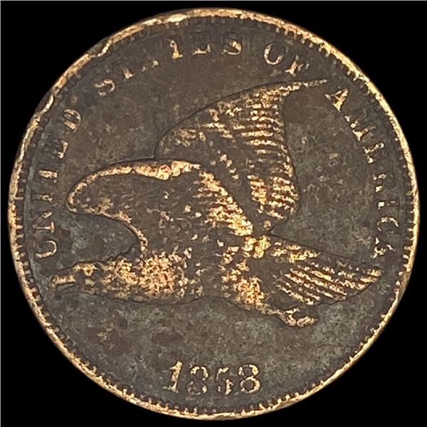 1858 Copper-Nickel Flying Eagle Cent LIGHTLY  CIRCULATED