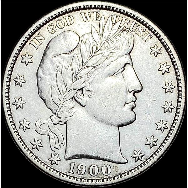 1900 Barber Silver Half Dollar CLOSELY  UNCIRCULATED