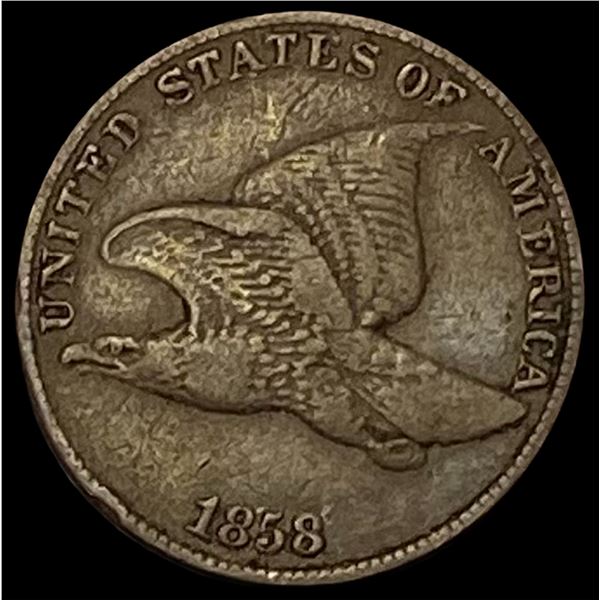 1858 Copper-Nickel Flying Eagle Cent LIGHTLY  CIRCULATED
