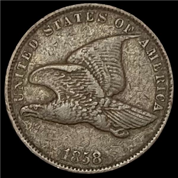 1858 Copper-Nickel Flying Eagle Cent LIGHTLY  CIRCULATED