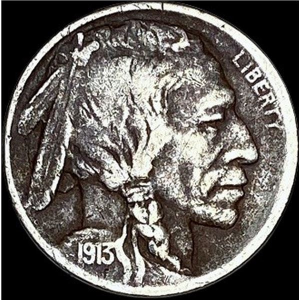 1913-D Buffalo Nickel Type 1 LIGHTLY  CIRCULATED