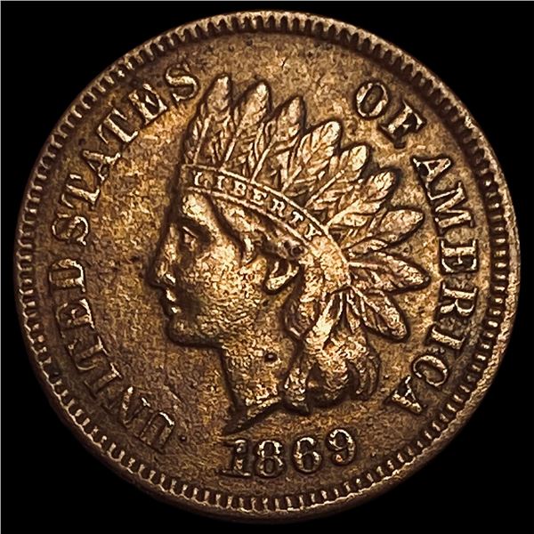 1869 Indian Head Cent CLOSELY UNCIRCULATED