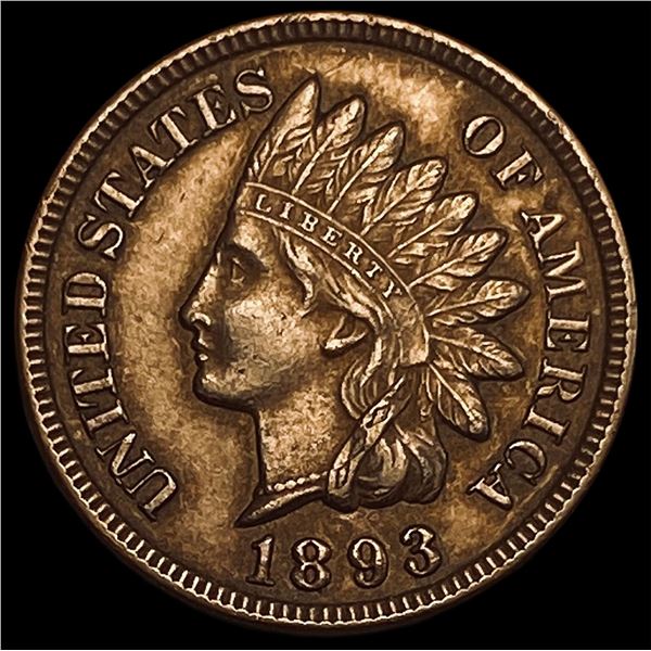 1893 Indian Head Cent CHOICE AU