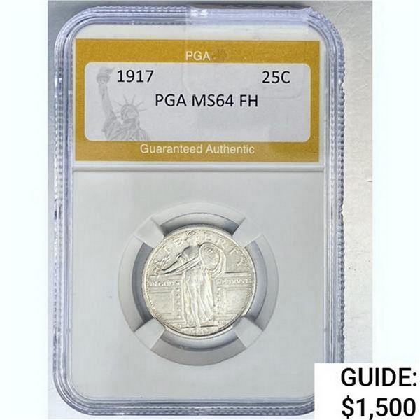 1917 Standing Liberty Quarter PGA MS64 FH