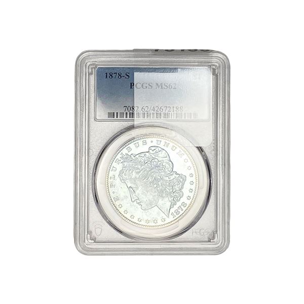 1878-S Morgan Silver Dollar PCGS MS62