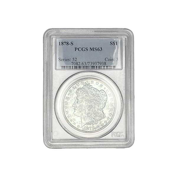 1878-S Morgan Silver Dollar PCGS MS63