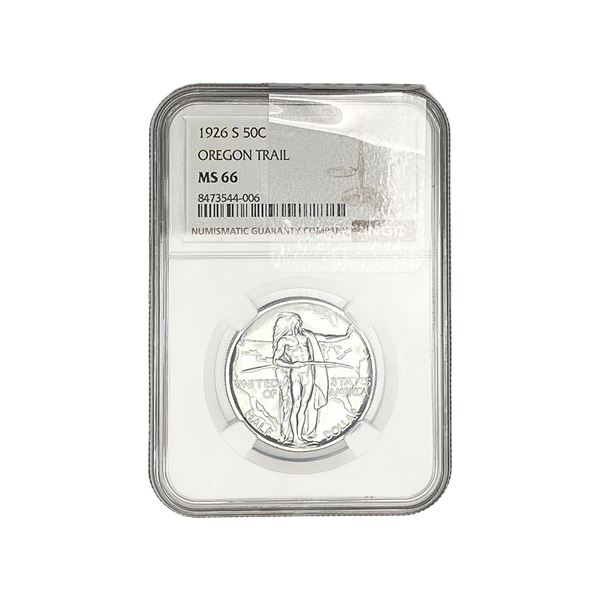 1926-S Oregon Trail Half Dollar NGC MS66