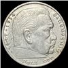 Image 1 : 1938 Germany Silver 5 Reichsmark CLOSELY UNCIRCULATED