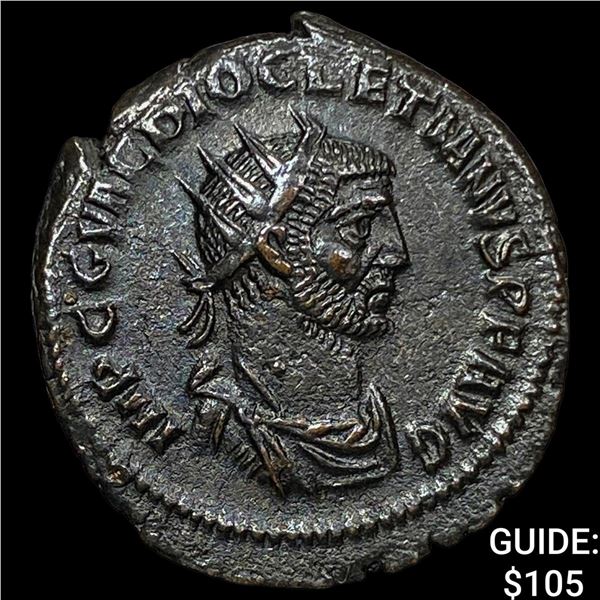 Roman Dioletian 284-305 AD BI Nummus CHOICE AU