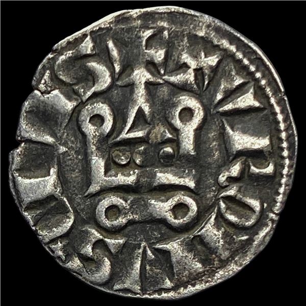 Crusaders Frankish Greece 1297-1301 Silver Denier NEARLY UNCIRCULATED