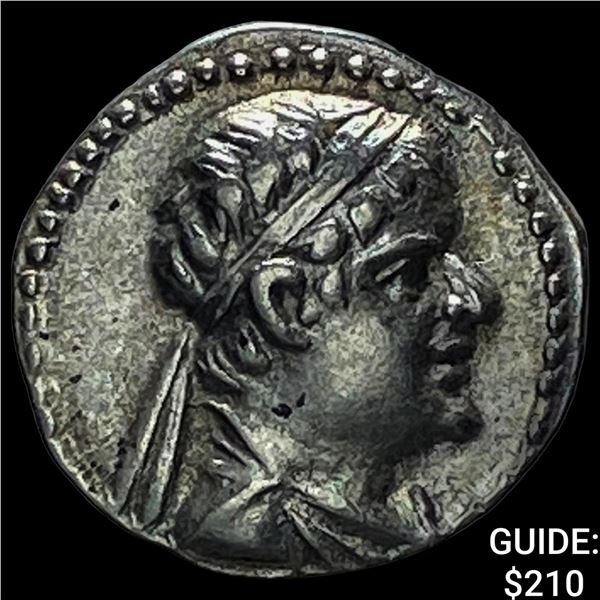 Bactria Eukratides I 170-145 BC Silvil Obol CHOICE AU