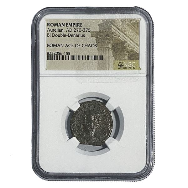 Roman Aurelian, AD 270-275 BI Dbl-Denarius NGC