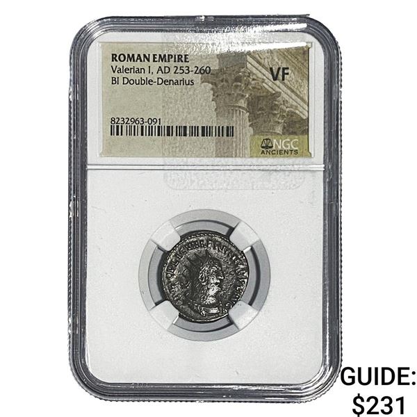 Roman Gallienus, AD 253-268 BI Dbl-Denarius NGC VF