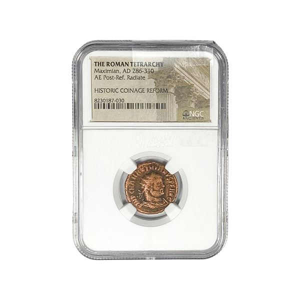 Roman Maximian, AD 286-310 AE Post-Ref. Radiate NGC