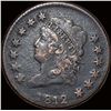 Image 1 : 1812 Classic Head Large Cent NEARLY  UNCIRCULATED