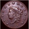 Image 1 : 1825 Coronet Head Large Cent CLOSELY  UNCIRCULATED