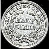 Image 2 : 1853 Arrows Seated Liberty Half Dime HIGH GRADE