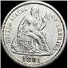 Image 1 : 1891 Seated Liberty Dime NEARLY UNCIRCULATED