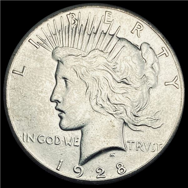 1928 Silver Peace Dollar CLOSELY UNCIRCULATED