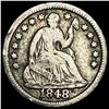 Image 1 : 1848 Seated Liberty Half Dime LIGHTLY  CIRCULATED