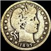 Image 1 : 1897-O Silver Barber Quarter NICELY  CIRCULATED