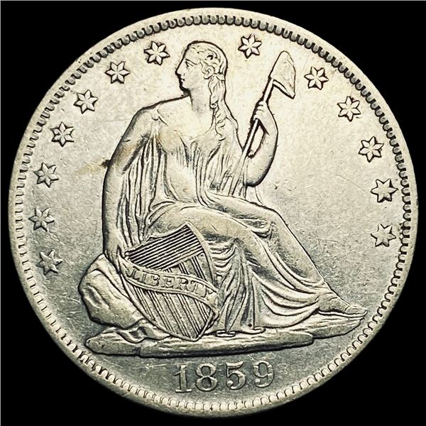 1859-O Seated Liberty Half Dollar CLOSELY  UNCIRCULATED