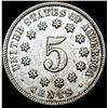 Image 2 : 1874 Shield Nickel LIGHTLY CIRCULATED