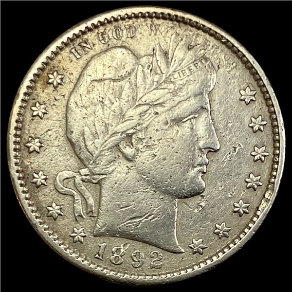 1892-S Silver Barber Quarter HIGH GRADE